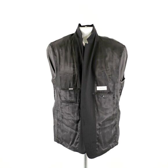 Calvin Klein Black Wool‎ 2 Button Blazer 42S - Picture 11 of 13